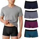 HK47 Men Underwear Pack, Ice Silk Stretchable Breathable Trunks, Regular Fit Men's Brief, Anti Bacterial Quick Dry Innerwear for Men