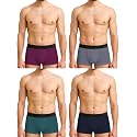 HK47 Men Underwear Pack, Ice Silk Stretchable Breathable Trunks, Regular Fit Men's Brief, Anti Bacterial Quick Dry Innerwear for Men