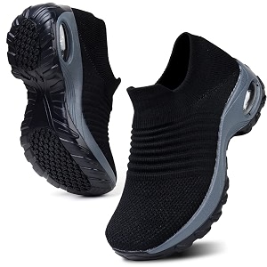 HKR Women Walking Shoes Cushioned Slip On