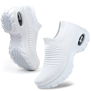 HKR Women Walking Shoes Cushioned Slip On