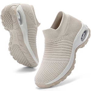 HKR Women Walking Shoes Cushioned Slip On
