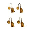 HL Home Lighting Fancy Bell Wall Light Matted Finish D-5 Wall Light for Living Room, Home and Office | Golden Pack of 2 (Free Bulb) (4)