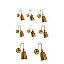 HL Home Lighting Fancy Bell Wall Light Matted Finish D-5 Wall Light for Living Room, Home and Office | Golden Pack of 2 (Free Bulb) (8)