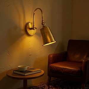 fancy bell wall light matted finish d-5 wall light for living room home and office  golden free bulb