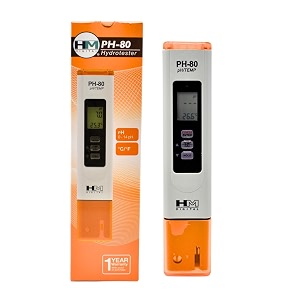 hm digital ph-80 professional water quality meter digital ph and temperature tester lcd display 0-14 ph range waterproof design