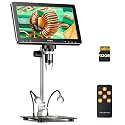 Hideal HM10 10.1" Digital Microscope: 16MP 1200X HD IPS Coin Microscope Magnifier for Error Coins with Light, 1080P LCD Soldering Microscopes for Adults with Screen, PC View, 32GB