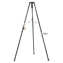 HME Tri-Pod Black Steel Game Hunting Hoist | Economical & Convenient Support Stand | Up to 300 lb. Capacity, 98" Lift Height