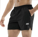 HMI Printed Men Black Sports Shorts