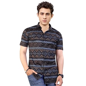 Funky Printed Shirt for Men Half Sleeves