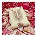HMP Fashion Womens Shimmer Butti Neck Work