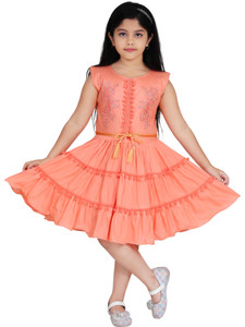 HMS KOLKATA Girls Midi Knee Length Casual