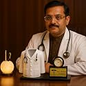 HNA GIFTING Dr. Coat Penstand With Clock (Dr. Coat Penstand With Clock)