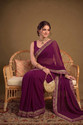 HNC Retail Printed Bollywood Lycra Blend, Chiffon Saree