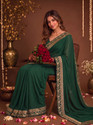 HNC Retail Printed Bollywood Lycra Blend, Chiffon Saree