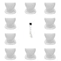 HNVCF10 Vacuum Filters for Black and Decker HNVC115J06 HNVC115B22 HNVC215B10 HNVC215B12 HNVC215BW52 HNVC220BCZ00 HNVC220BCZ01 HNVC220BCP07 10 Pack Washable Replacement Filters handheld (10)