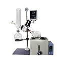 HNZXIB Rotary Evaporator 2L Lab Rotovap with Manual Lift Digital Controller 0-120rpm Rotary Evaporator Kit 220V