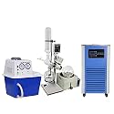 HNZXIB Rotary Evaporator 5L with Vacuum Pump and 10L Cooling Chiller,Rotary Evaporator Kit 110V