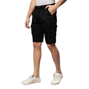 cotton cargo shorts for mens boy regular fit breathable bermuda half pant cargo with zip