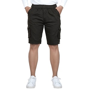 cotton cargo shorts for mens boy regular fit breathable bermuda half pant cargo with zip
