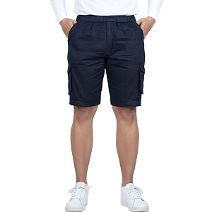 cotton cargo shorts for mens boy regular fit breathable bermuda half pant cargo with zip