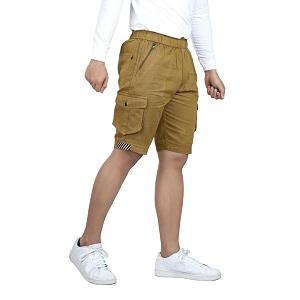 cotton cargo shorts for mens boy regular fit breathable bermuda half pant cargo with zip