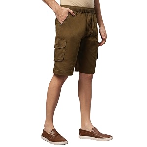 cotton cargo shorts for mens boy regular fit breathable bermuda half pant cargo with zip
