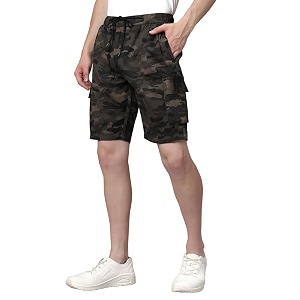 cotton cargo shorts for mens boy regular fit breathable bermuda half pant cargo with zip