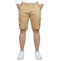 Cotton Cargo Shorts for Mens Boy Regular Fit Breathable |Bermuda Half Pant Cargo with Zip