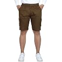 Cotton Cargo Shorts for Mens Boy Regular Fit Breathable |Bermuda Half Pant Cargo with Zip