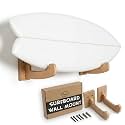 Ho Stevie! Surfboard Wall Mounts - Real Wood Racks + Cork Padding - Display Any Surf Board - Easy Installation