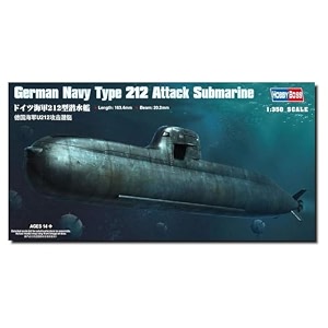 hobby boss german navy type 212 attack submarine boat model building kit