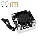 40mm RC Cooling Fan 28000RPM Brushless ESC Aluminum Motor Cooling Fan for RC Car 1/8 1/10 540 550 F540 3650 3660 Motor, Gold