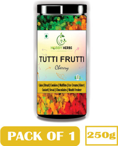 hobby herbs multicolor tutti frutti 250g  fresh cherry  ice cream and cake decoration papaya cherries 1 x 250 g
