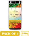 Hobby Herbs Multicolor Tutti Frutti 250g | Fresh Cherry | Ice Cream and cake Decoration Papaya, Cherries (1 x 250 g)