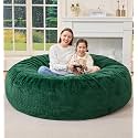 Hobestluk Giant Bean Bag Chairs 6FT Jumbo Adult BeanBag Chair Green