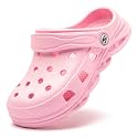 HOBIBEAR Boys and Girls Classic Graphic Garden Clogs Slip on Water Shoes(Toddler/Little Kids/Big Kids)