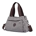 Hobo Handbags Canvas Crossbody Bag for Women Multi Compartment Tote Purse Bags
