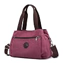 Hobo Handbags Canvas Crossbody Bag for Women Multi Compartment Tote Purse Bags