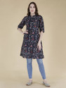 HOCs Printed Pure Cotton Anarkali Kurta for