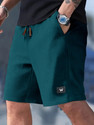 HOC Self Design Men Green Regular Shorts