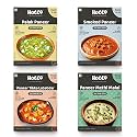 HOCCO Ready to Eat Combo of Jain Mumbai Bhaji, Jain Dal Makhani, Jain Smoked Paneer, Jain Chana Masala (Pack of 1 Each)