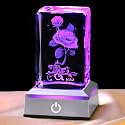 3D Rose Crystal Nightlight,Gifts for Wife Girlfriend Her