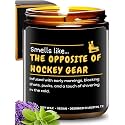 Hockey Candle, Thoughtful and Funny Gifts for Hockey Lovers, Moms, and Players, Perfect Sports Themed Gifts Ideas, Ideal for Birthdays, Christmas, Special Occasions, Long-Lasting Scent, Gift Ready