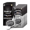 Hockey Car Air Freshener by HookUp - 10 Pack - Black Gold Scent (Extra Strong) | Unique Hockey Gift for Players, Coach, Fans | Hanging Car Accessory with Long Lasting Fresheners Smell