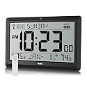 HODIK Atomic Wall Clock with Indoor Outdoor Temp, Digital Clocks