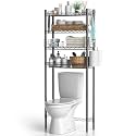 Hodonas Over The Toilet Storage Shelf, Gray, 26.97" x 9.84" x 67.32"