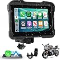 Hodozzy 5 Inch Motorcycle CarPlay Screen, Waterproof IP68 Wireless CarPlay/Android Auto, Motorcycle Touchscreen GPS Display with Dual Bluetooth for Motorcycle, Mirror Link/TF/Voice Control