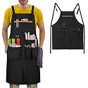 HODRANT Barber Apron with Dual Shoulder Straps & Adjustable Buckle