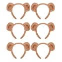 HODRME 6 PCS Animal Ears Headband-Halloween Christmas Festival Theme Party Animal Cosplay Costume Headbands