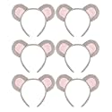 HODRME 6 PCS Animal Ears Headband-Halloween Christmas Festival Theme Party Animal Cosplay Costume Headbands